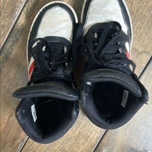 Adidas Black and White Sneakers with Padded Collar